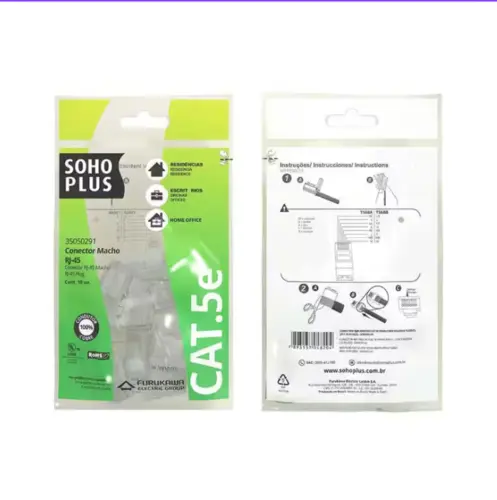Plug RJ45 CAT5E Soho Plus