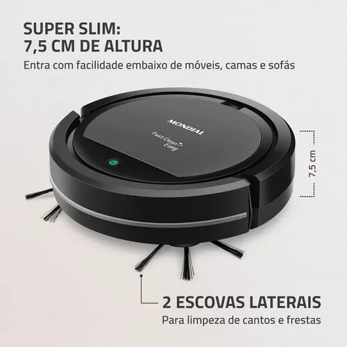 Robo Aspirador Mondial RB-08 PTO CZ BIV