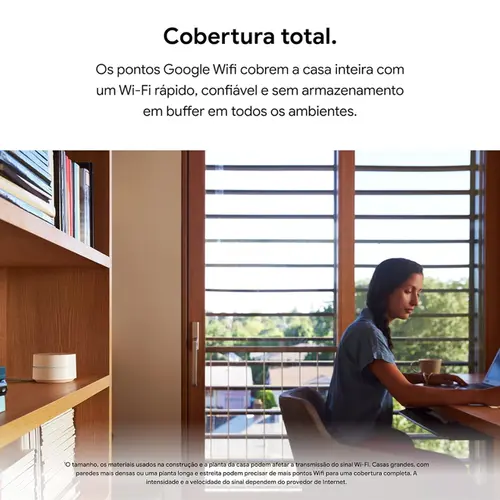 Roteador Google Smart Home Wi-fi AC1200 Mesh 3 Peças