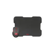 Kit Mouse Gamer e Mousepad Trust Ziva Preto - T21963