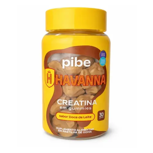Pote de Creatina em goma Havanna - 30 gomas