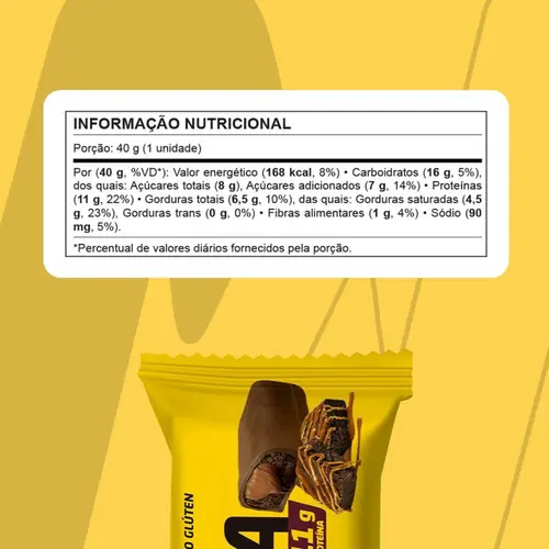 Barra de Proteína Havanna Whey Grego Doce de Leite e Morango 40g C/12 unidades