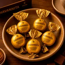 Kit 10 Havannitas ao leite com doce de leite