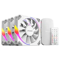 Kit Cooler Fan Para Gabinete 3Un Sangue Frio 3 Argb White Ghost 120Mm Pcyes - K3ARGBSF3WGBR 
