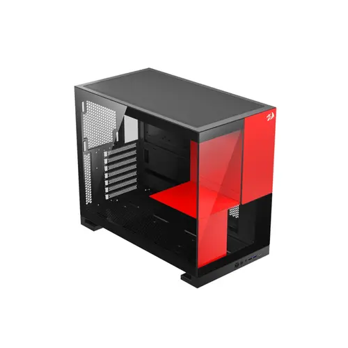 Gabinete Gamer Redragon Eternal sem Fan Preto e Vermelho CA-612BR