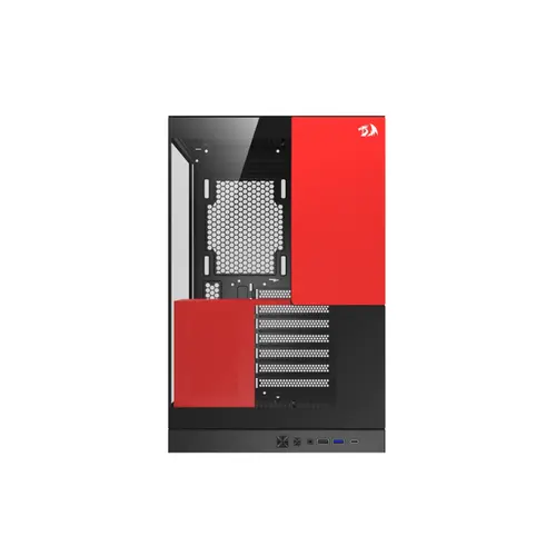 Gabinete Gamer Redragon Eternal sem Fan Preto e Vermelho CA-612BR