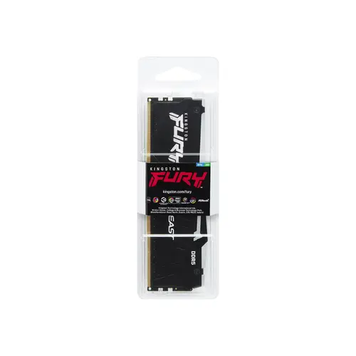 Memória Ram Kingston Fury Beast DDR5 RGB 16GB 6000Mhz CL36 Preto - KF560C36BBE2-16