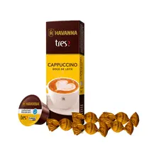 kit com 5 unidades de Havannita ao leite com doce de leite 9g + Cápsulas de Cappuccino com Doce de Leite C/10 unidades