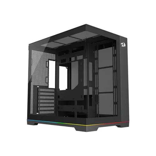 Gabinete Gamer Redragon Scalpel Argba sem Fan Preto GC-628