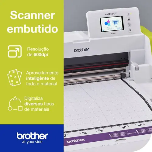 Máquina de Corte Brother ScanNCut Wifi USB 110V Branco/Verde - SDX85 - Recondicionado