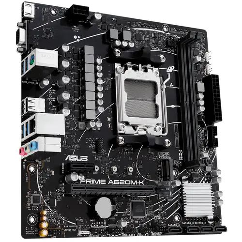 Placa-mãe Asus Prime Para AMD AM5 A620M-K 2xDDR5 mATX - 90MB1F40-M0EAY0 - Recondicionado