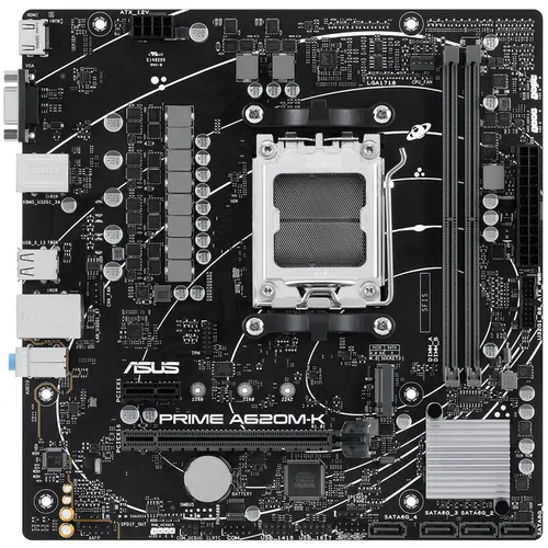 Placa-mãe Asus Prime Para AMD AM5 A620M-K 2xDDR5 mATX - 90MB1F40-M0EAY0 - Recondicionado