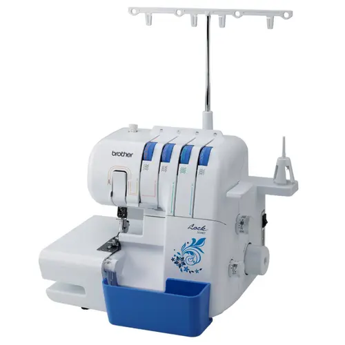 Máquina de Costura Brother Overloque LED 110V Branca/Azul - 3534DT - Recondicionado