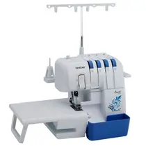 Máquina de Costura Brother Overloque LED 110V Branca/Azul - 3534DT - Recondicionado 