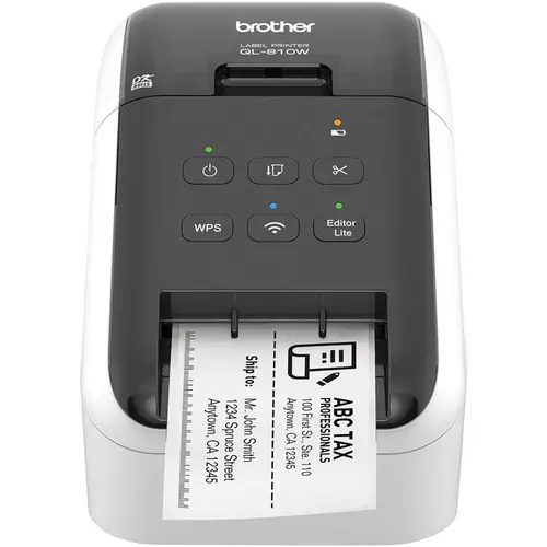 Impressora de Etiqueta Brother USB Wi-fi Branco/Preto - QL-810W - Recondicionado