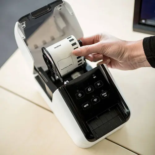 Impressora de Etiqueta Brother USB Wi-fi Branco/Preto - QL-810W - Recondicionado