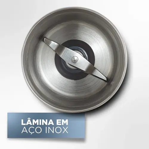 Moedor de Grãos Gourmand Gris 110V com Lâmina Inox - MG200-BR