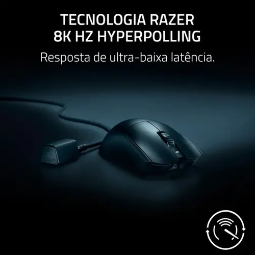 Mouse Gamer Razer Viper V3 Pro sem fio 35000 DPI Preto - RZ01-05120100-R3U1