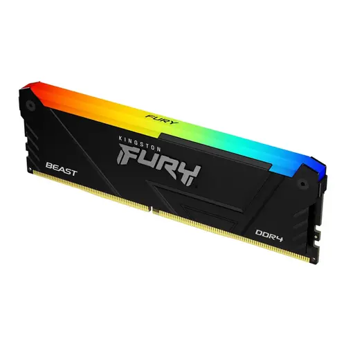 Memória Kingston FURY Beast RGB 16GB DDR4 3600MHz CL18 Preto - KF436C18BB2A/16