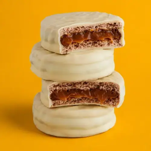 Kit Mini Alfajor de Chocolate Branco (5 uni)