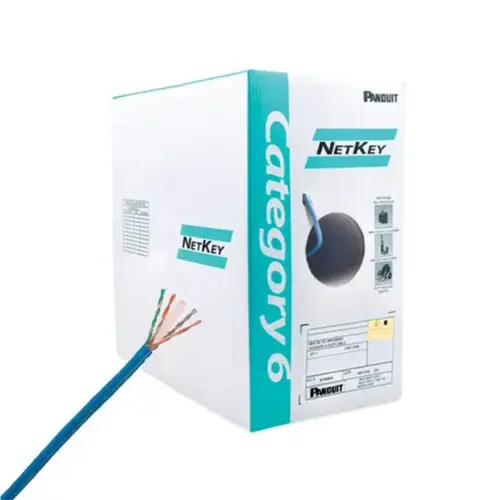 Cabo de Rede Cat6 UTP 305m 24AWG 4 Pares LSZH Azul Panduit - NUL6C04BU-FE
