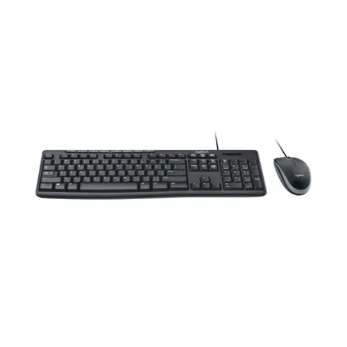Kit Teclado e Mouse Logitech MK200 ABNT2 Preto - 920-002718