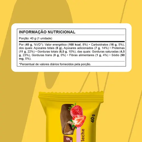 Kit Whey W100 Doce de Leite C/12 Sachê & Barra de Proteína Whey Grego Doce de Leite e Morango 40g C/12 unidades