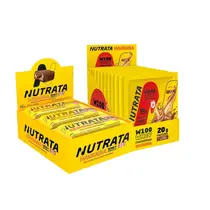 Kit Whey W100 Doce de Leite C/12 Sachê & Barra de Proteína Whey Grego Doce de Leite e Morango 40g C/12 unidades