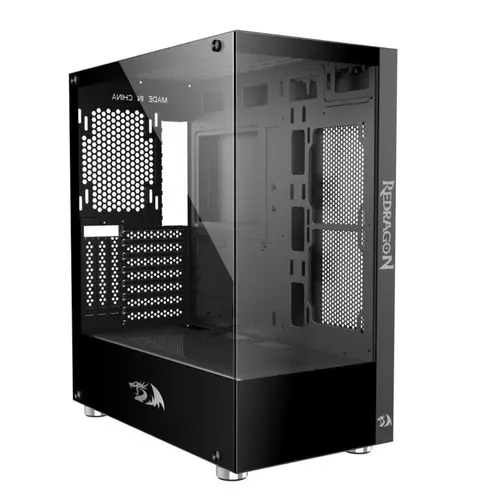 Gabinete Gamer Redragon Reflect Mid-Tower Lateral de Vidro Preto - CA-601B