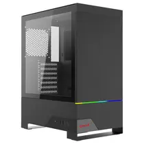 Gabinete Gamer Redragon Carbon Mid Tower RGB ATX Lateral em Vidro Temperado Sem FANs Preto - CA-610B 