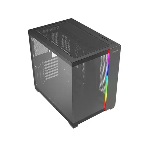 Gabinete Gamer Redragon Tesseract Mid Tower ATX ARGB Lateral em Vidro Sem FANs Preto - CA-614B