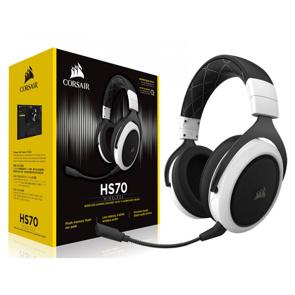 Headset Gamer Corsair HS70 7.1 Wireless Branco CA9011177NA