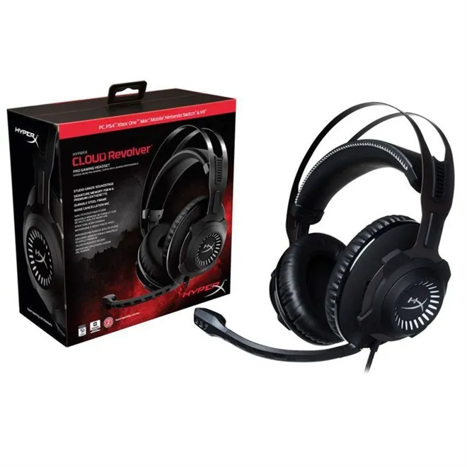 Headset Gamer HyperX Cloud Revolver Preto c/ Cinza HX-HSCR-GM
