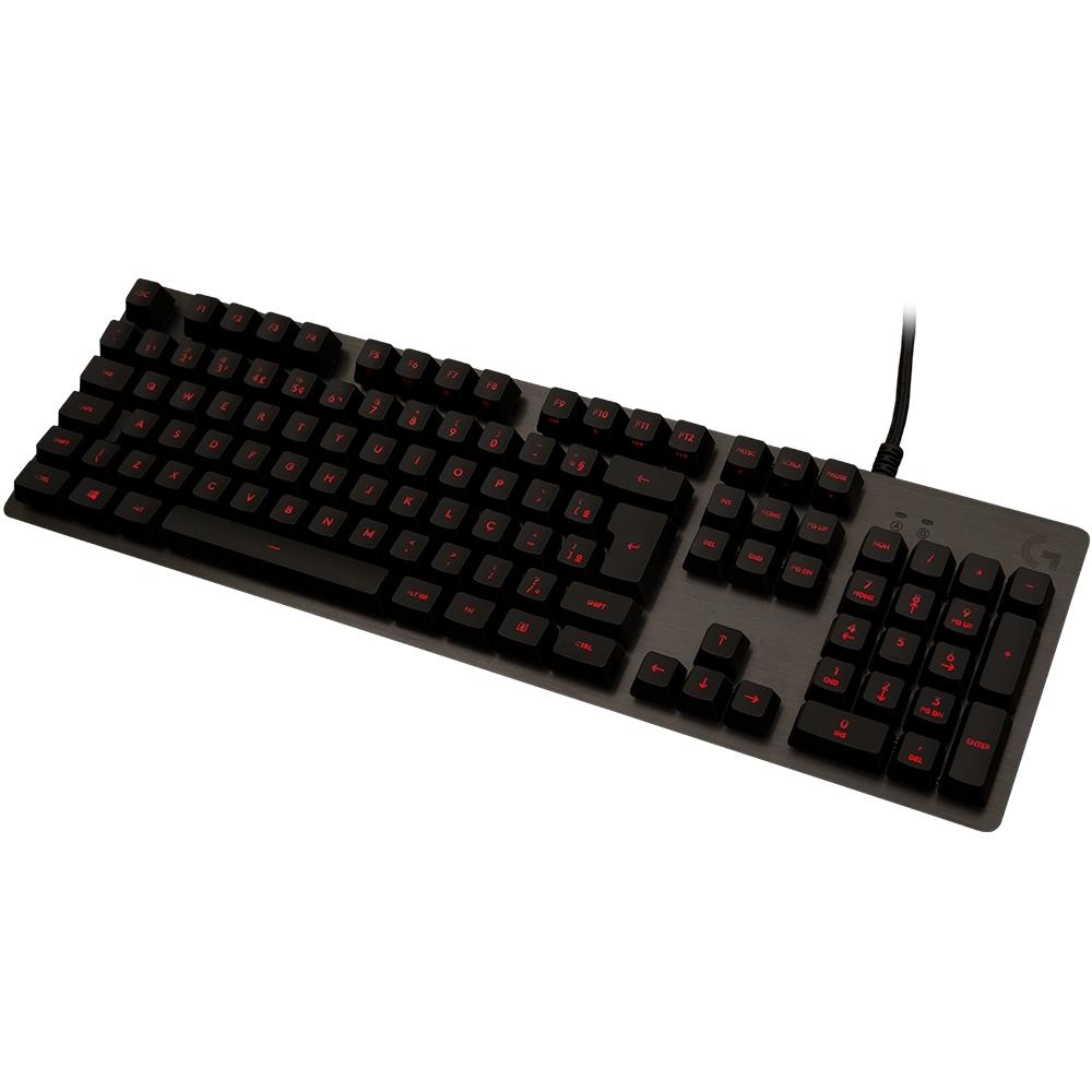 Teclado Gamer Logitech G413 Carbon Mecânico ABNT2 Switch Romer-G 920-009162