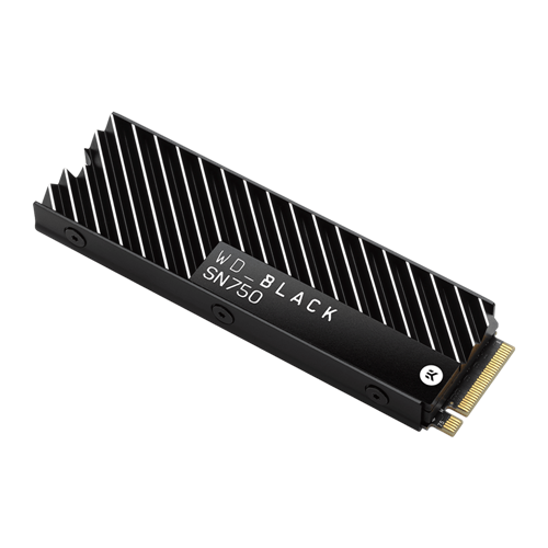 SSD WD Black SN750 Heatsink 1TB M.2 2280 NVME PCIe 3,470 MB/s WDS100T3XHC