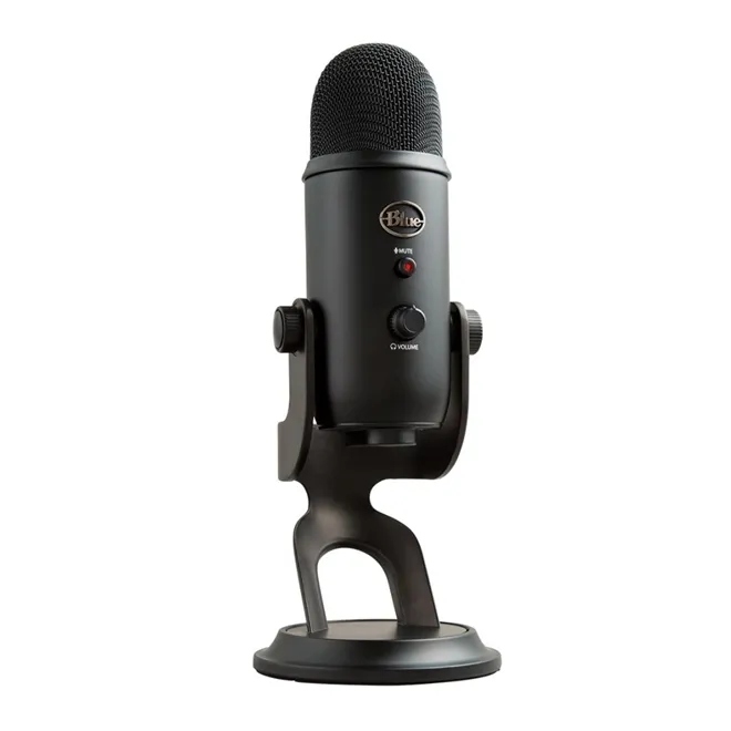 Microfone Condensador Blue Yeti Blackout USB Preto 988-000100