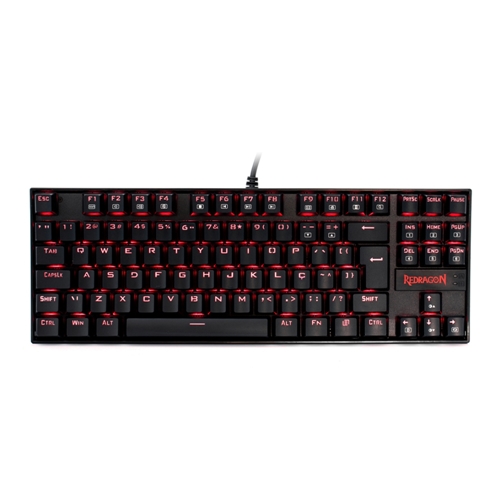 Teclado Gamer Redragon Kumara Red Mecânico ABNT2 Switch Outemu Brown ...