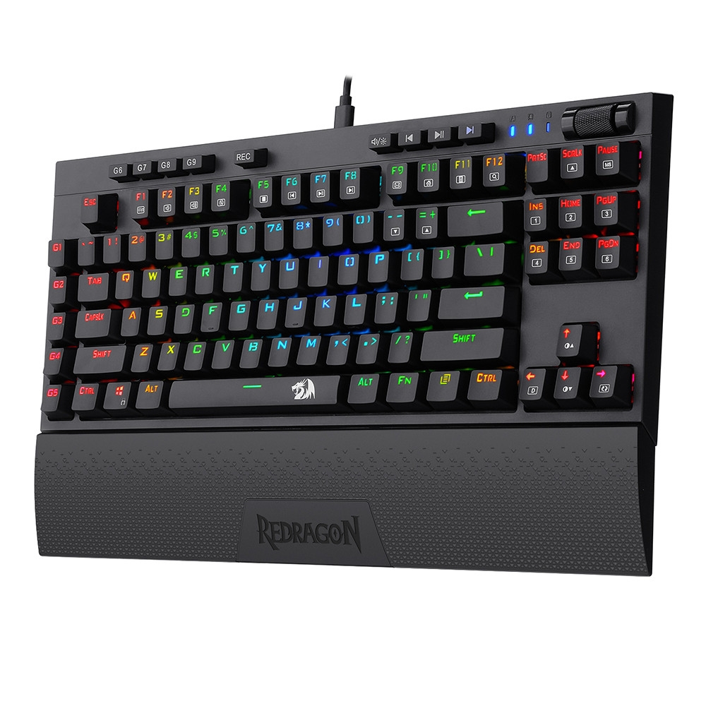 Teclado Gamer Redragon Broadsword Pro RGB Mecânico ABNT2 Switch Blue ...
