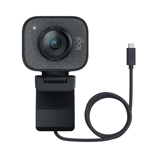 Webcam Logitech StreamCam Plus Full HD 1080P USB c/Tripé 960-001280