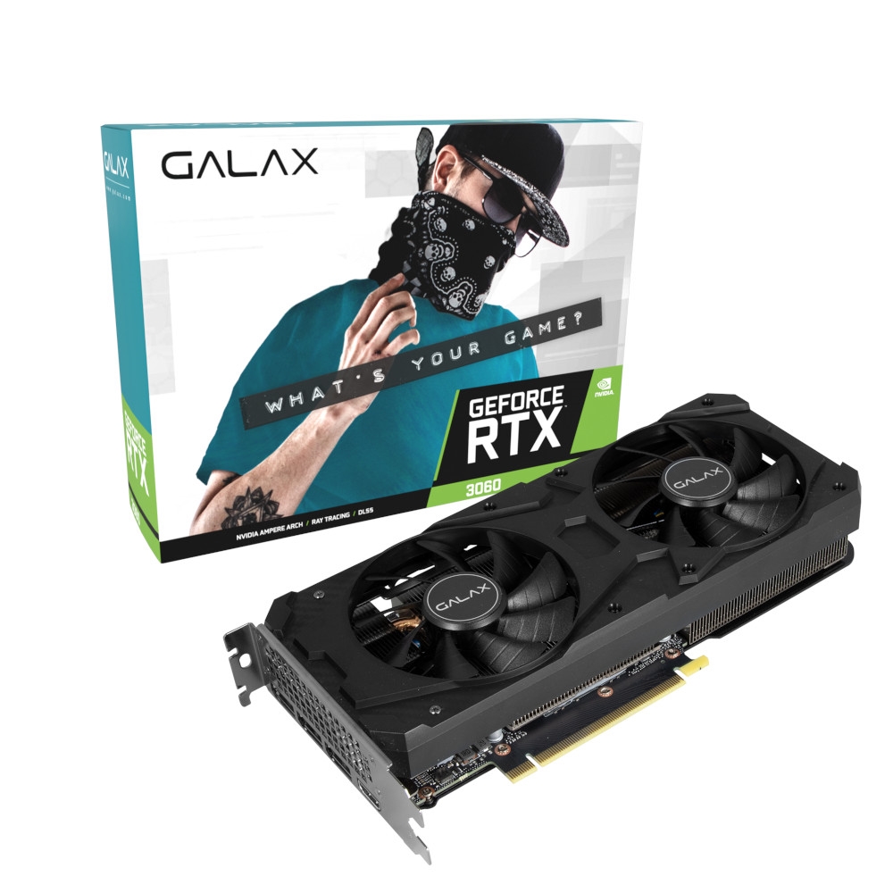 Placa de Vídeo Galax GeForce RTX 3060 1-Click OC 12GB GDDR6 192 BITS ...