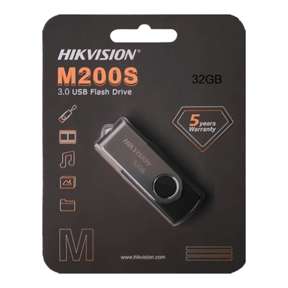 Pen Drive Hikvision 16GB USB 2.0 M200S Series HSUSBM200S(STD)/16G/OD