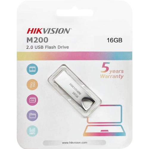 Pen Drive Hikvision 16GB USB 2.0 M200 Series HSUSBM200(STD)/16G/EN/T
