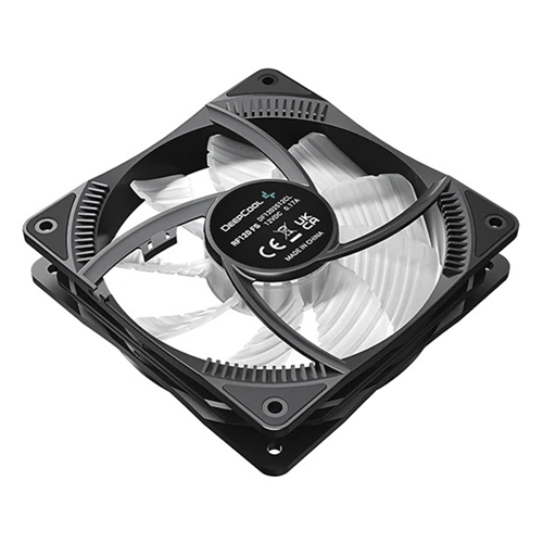 Kit com 3 Fans Deepcool RF120 120mm RGB Preto - DP-FRGB-RF120-3C